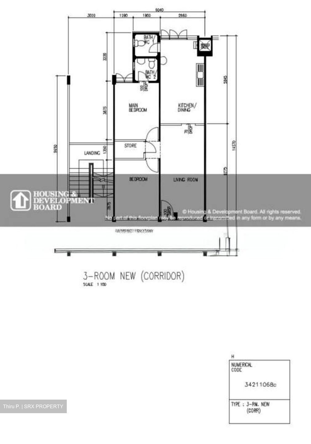 Blk 316 Bukit Batok Street 32 (Bukit Batok), HDB 3 Rooms #526513321